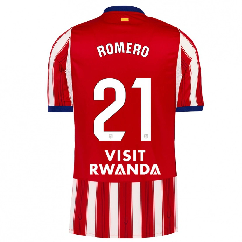 Danxen Donna Maglia Cristian Romero #21 Blu Reale Rosso Bianco Kit Gara Home 2026/27 Maglietta