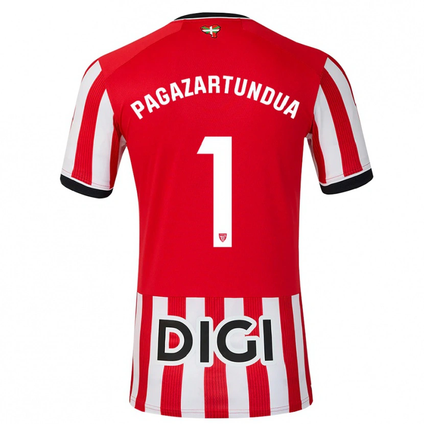 Danxen Donna Maglia Iker Pagazartundua #1 Rosso Nero Bianco Kit Gara Home 2026/27 Maglietta