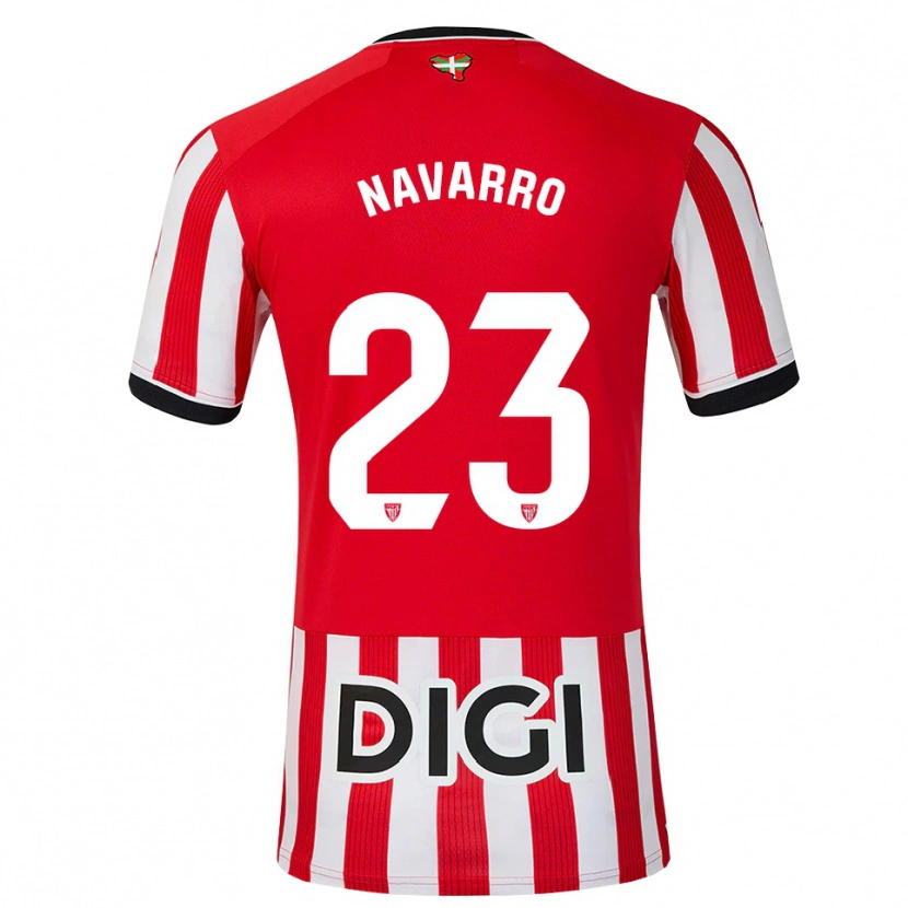 Danxen Donna Maglia Robert Navarro #23 Rosso Nero Bianco Kit Gara Home 2026/27 Maglietta