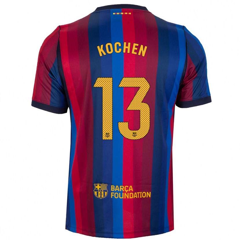 Danxen Donna Maglia Diego Kochen #13 Blu Reale Rosso Giallo Kit Gara Home 2026/27 Maglietta