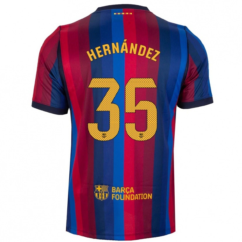 Danxen Donna Maglia Joni Hernández #35 Blu Reale Rosso Giallo Kit Gara Home 2026/27 Maglietta