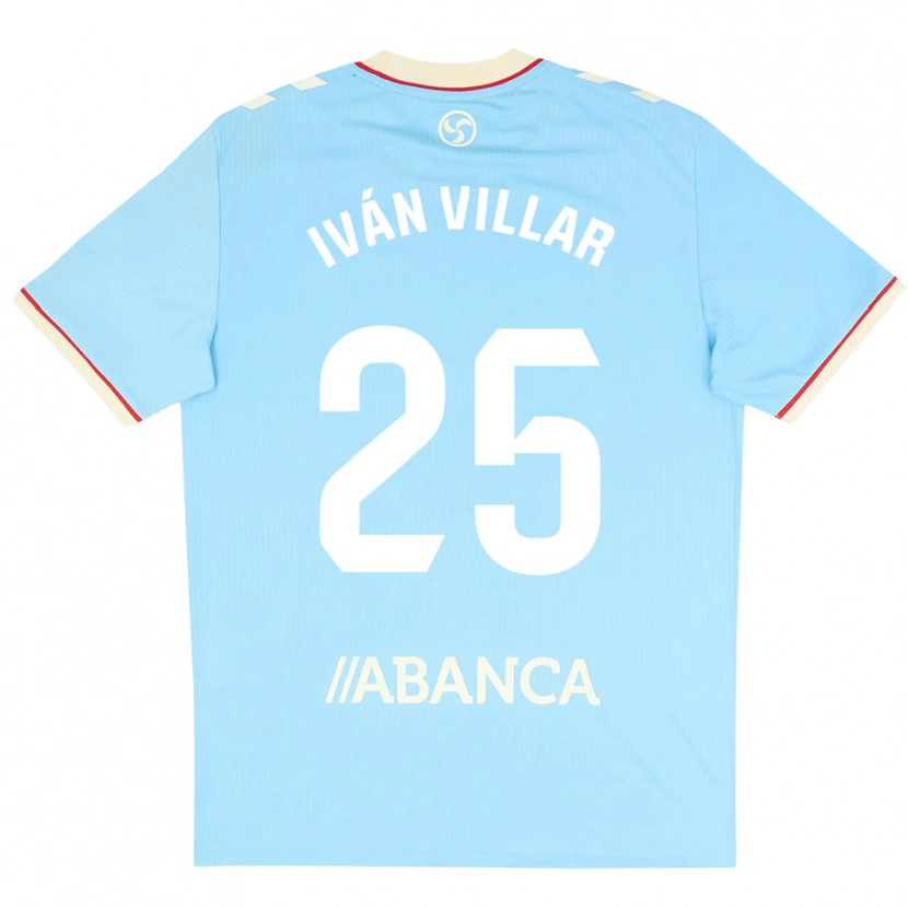 Danxen Donna Maglia Iván Villar #25 Azzurro Bianco Rosso Kit Gara Home 2026/27 Maglietta