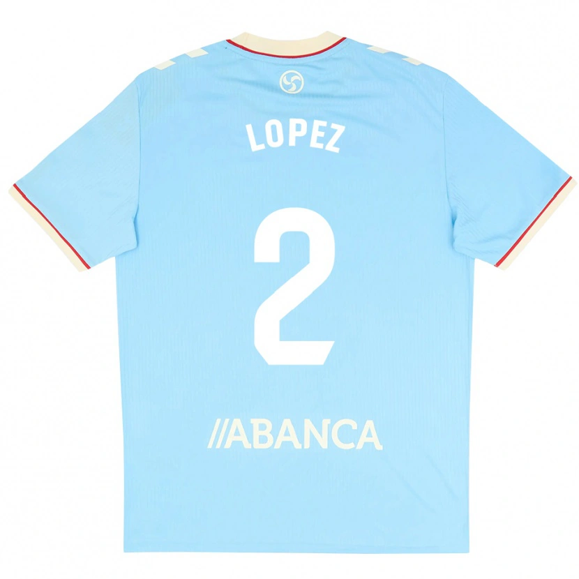 Danxen Donna Maglia Iván López #2 Azzurro Bianco Rosso Kit Gara Home 2026/27 Maglietta