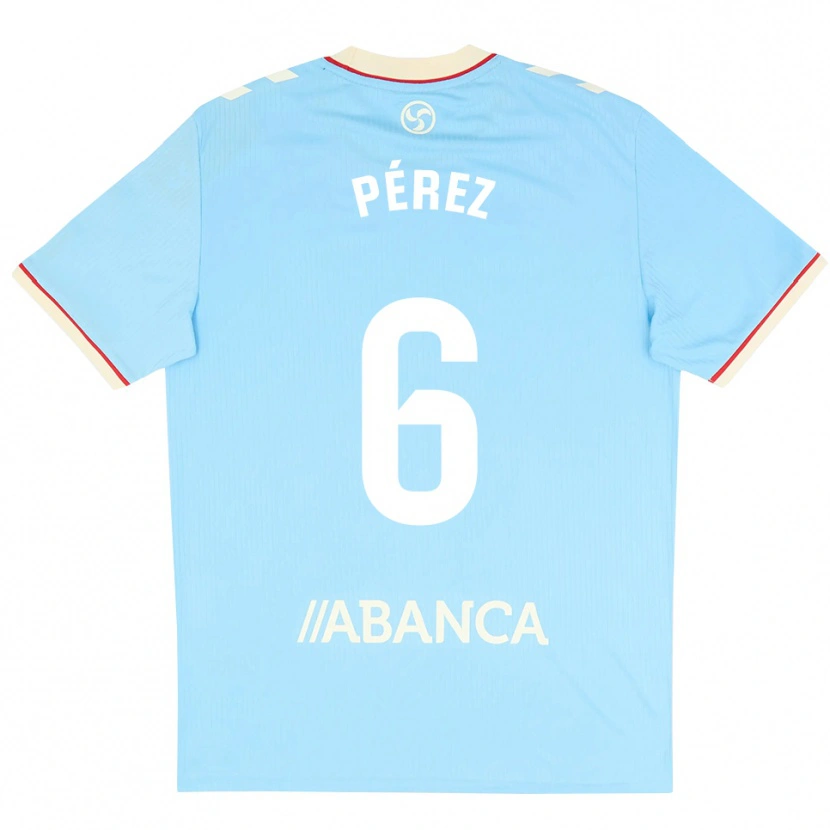 Danxen Donna Maglia Elena Pérez #6 Azzurro Bianco Rosso Kit Gara Home 2026/27 Maglietta