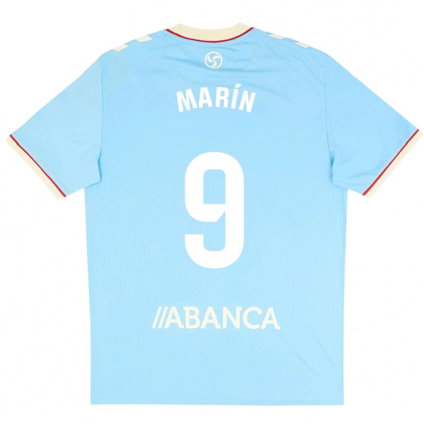 Danxen Donna Maglia Álvaro Marín #9 Azzurro Bianco Rosso Kit Gara Home 2026/27 Maglietta