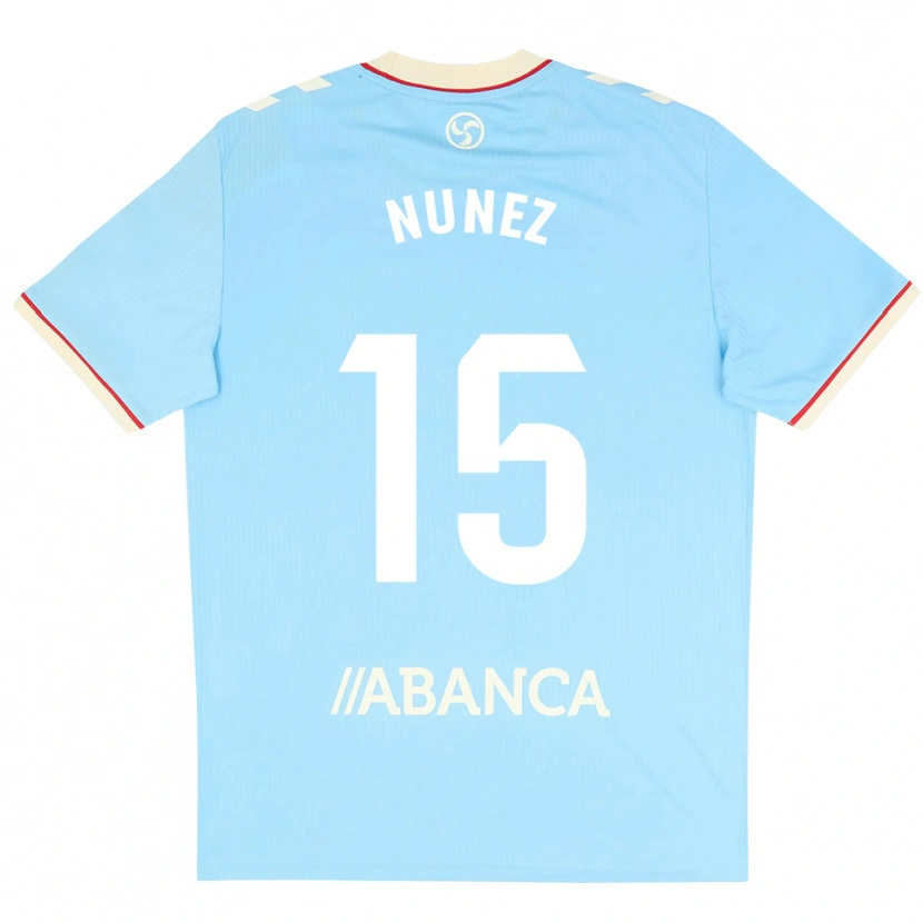 Danxen Donna Maglia Álvaro Núñez #15 Azzurro Bianco Rosso Kit Gara Home 2026/27 Maglietta