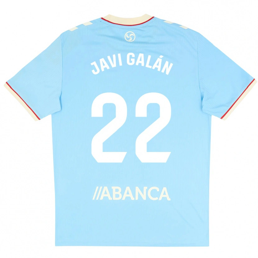 Danxen Donna Maglia Javi Galán #22 Azzurro Bianco Rosso Kit Gara Home 2026/27 Maglietta