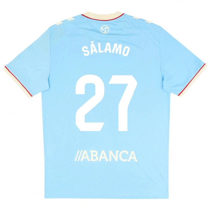 Danxen Donna Maglia Jorge Sálamo #27 Azzurro Bianco Rosso Kit Gara Home 2026/27 Maglietta