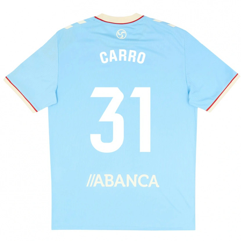 Danxen Donna Maglia Cristian Carro #31 Azzurro Bianco Rosso Kit Gara Home 2026/27 Maglietta