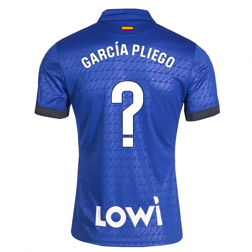 Danxen Donna Maglia Hugo García Pliego #0 Blu Bianco Nero Kit Gara Home 2026/27 Maglietta