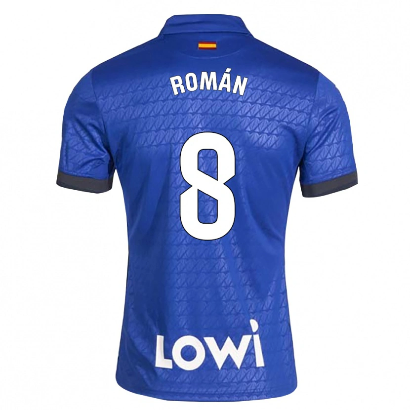 Danxen Donna Maglia Manu Román #8 Blu Bianco Nero Kit Gara Home 2026/27 Maglietta