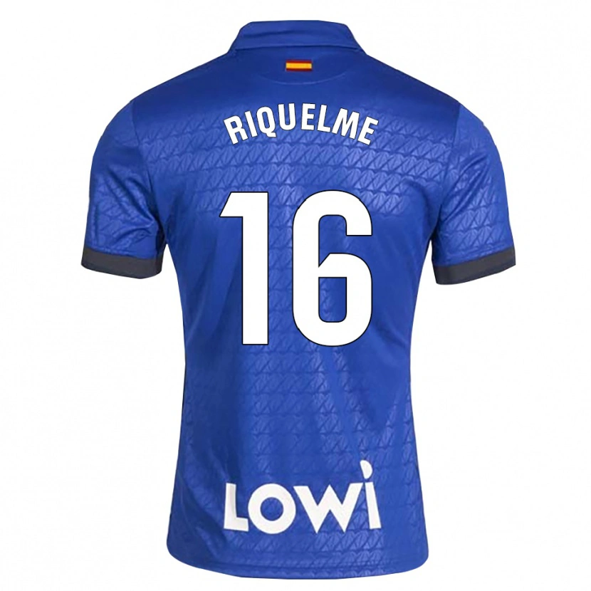 Danxen Donna Maglia Adrián Riquelme #16 Blu Bianco Nero Kit Gara Home 2026/27 Maglietta