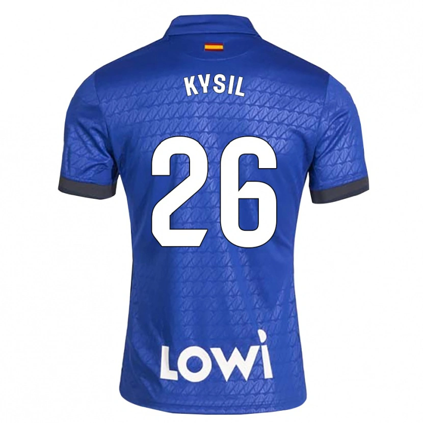 Danxen Donna Maglia Vladyslav Kysil #26 Blu Bianco Nero Kit Gara Home 2026/27 Maglietta