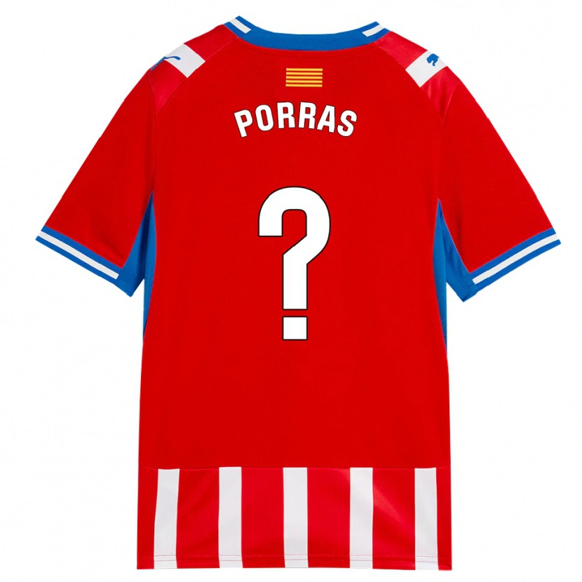 Danxen Donna Maglia Hugo Porras #0 Rosso Bianco Azzurro Kit Gara Home 2026/27 Maglietta