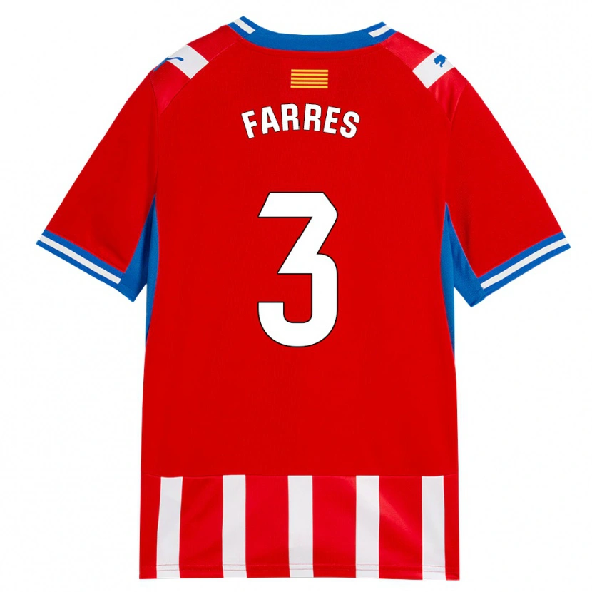Danxen Donna Maglia Biel Farrés #3 Rosso Bianco Azzurro Kit Gara Home 2026/27 Maglietta