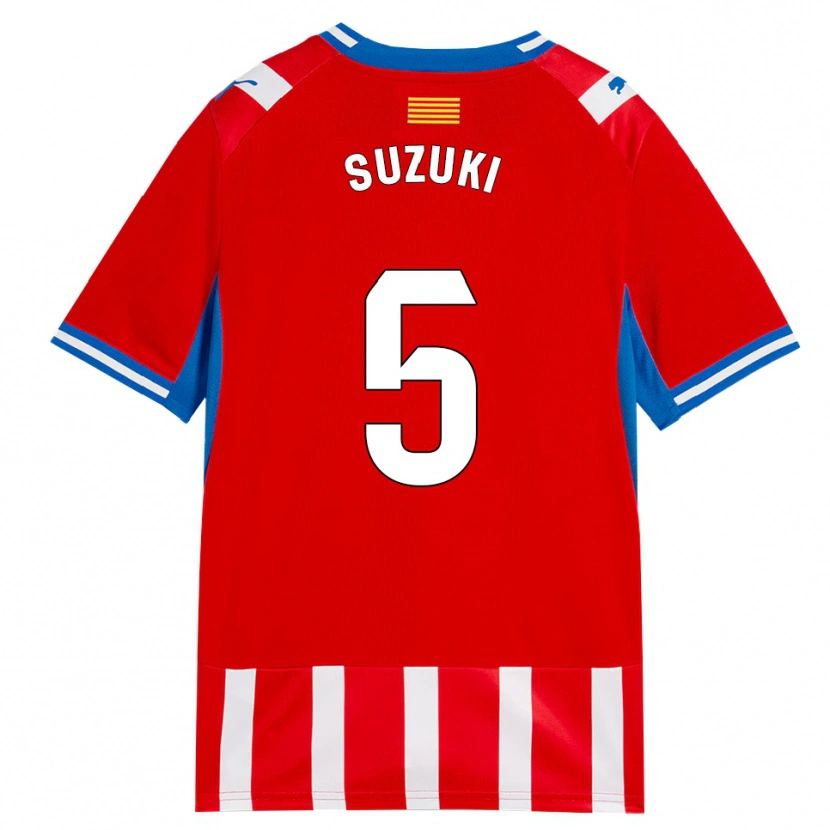 Danxen Donna Maglia Wadi Ibrahim Suzuki #5 Rosso Bianco Azzurro Kit Gara Home 2026/27 Maglietta