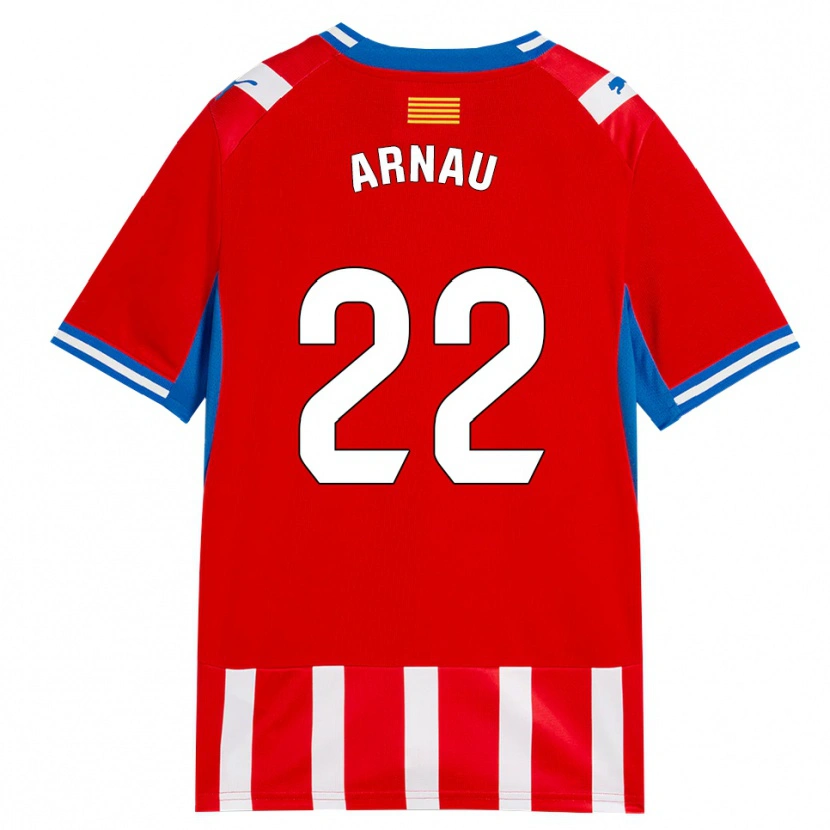 Danxen Donna Maglia Pol Arnau #22 Rosso Bianco Azzurro Kit Gara Home 2026/27 Maglietta