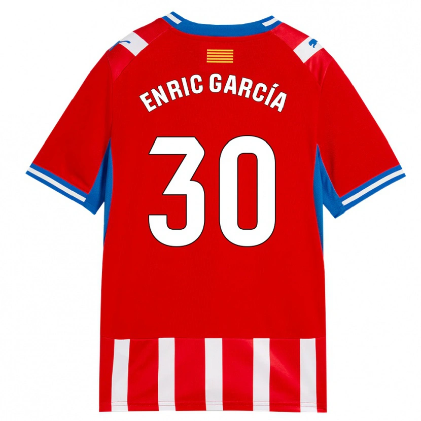 Danxen Donna Maglia Enric García #30 Rosso Bianco Azzurro Kit Gara Home 2026/27 Maglietta