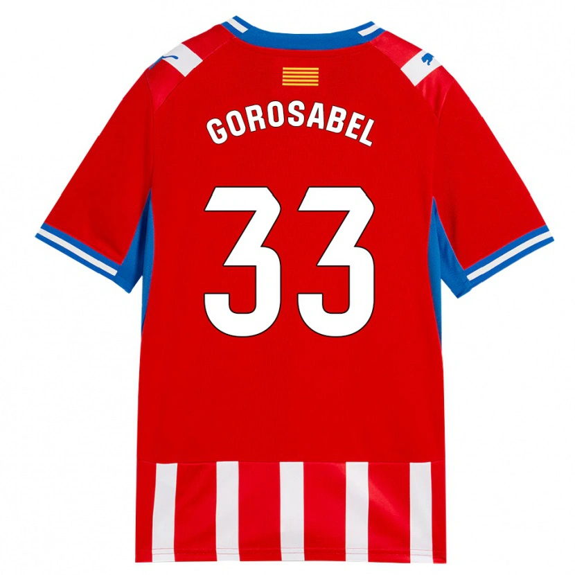 Danxen Donna Maglia Jakes Gorosabel #33 Rosso Bianco Azzurro Kit Gara Home 2026/27 Maglietta
