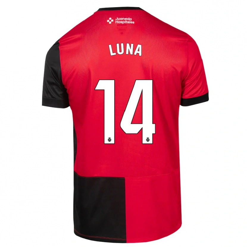 Danxen Donna Maglia Daniel Luna #14 Nero Rosso Bianco Kit Gara Home 2026/27 Maglietta