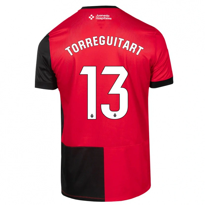 Danxen Donna Maglia Nil Torreguitart #13 Nero Rosso Bianco Kit Gara Home 2026/27 Maglietta
