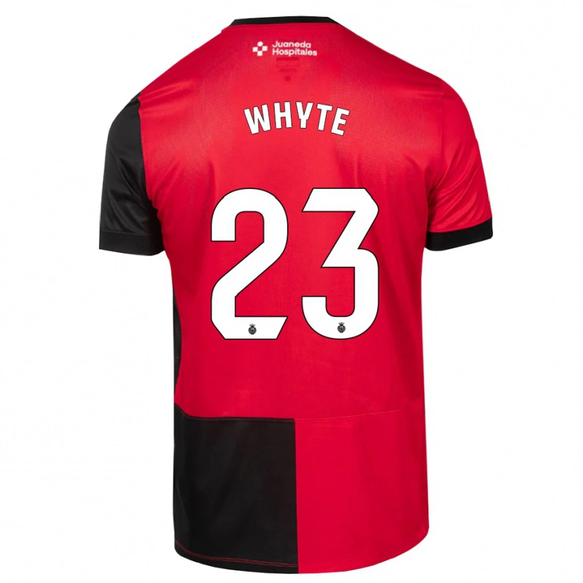 Danxen Donna Maglia Michael Whyte #23 Nero Rosso Bianco Kit Gara Home 2026/27 Maglietta