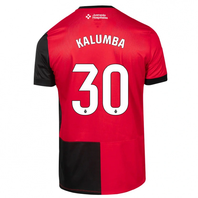 Danxen Donna Maglia Justin Kalumba #30 Nero Rosso Bianco Kit Gara Home 2026/27 Maglietta
