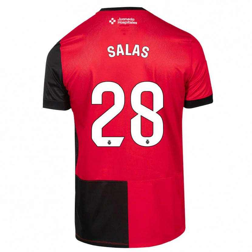 Danxen Donna Maglia Jan Salas #28 Nero Rosso Bianco Kit Gara Home 2026/27 Maglietta