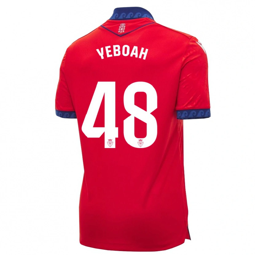 Danxen Donna Maglia Rockson Yeboah #48 Rosso Navy Bianco Kit Gara Home 2026/27 Maglietta