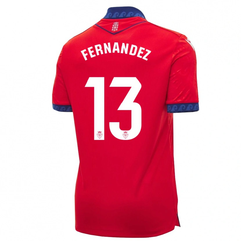 Danxen Donna Maglia Aitor Fernández #13 Rosso Navy Bianco Kit Gara Home 2026/27 Maglietta