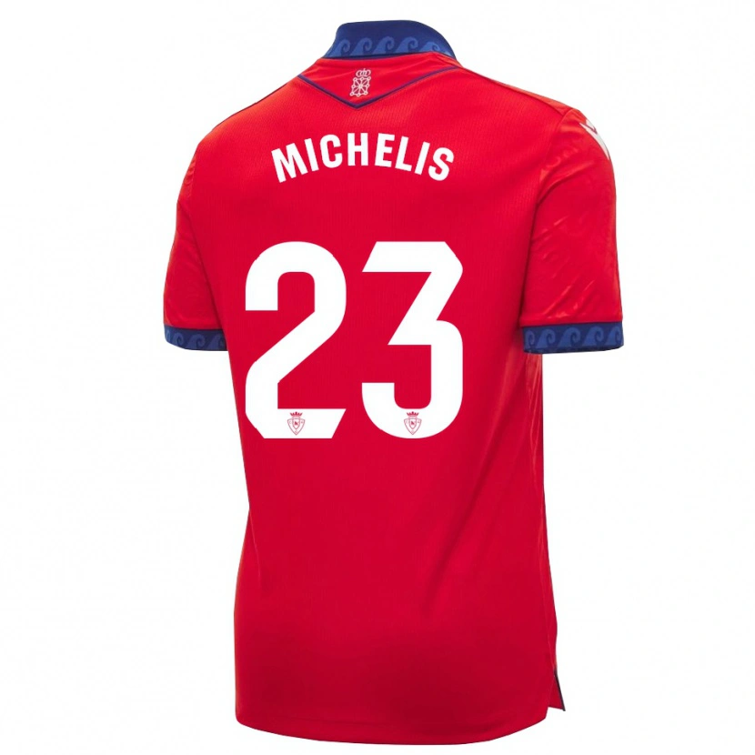 Danxen Donna Maglia Nikolaos Michelis #23 Rosso Navy Bianco Kit Gara Home 2026/27 Maglietta