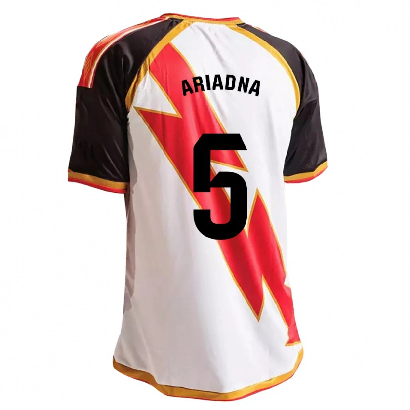 Danxen Donna Maglia Ariadna Rovirola Moreno #5 Nero Rosso Bianco Oro Kit Gara Home 2026/27 Maglietta