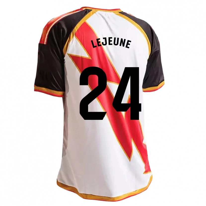 Danxen Donna Maglia Florian Lejeune #24 Nero Rosso Bianco Oro Kit Gara Home 2026/27 Maglietta