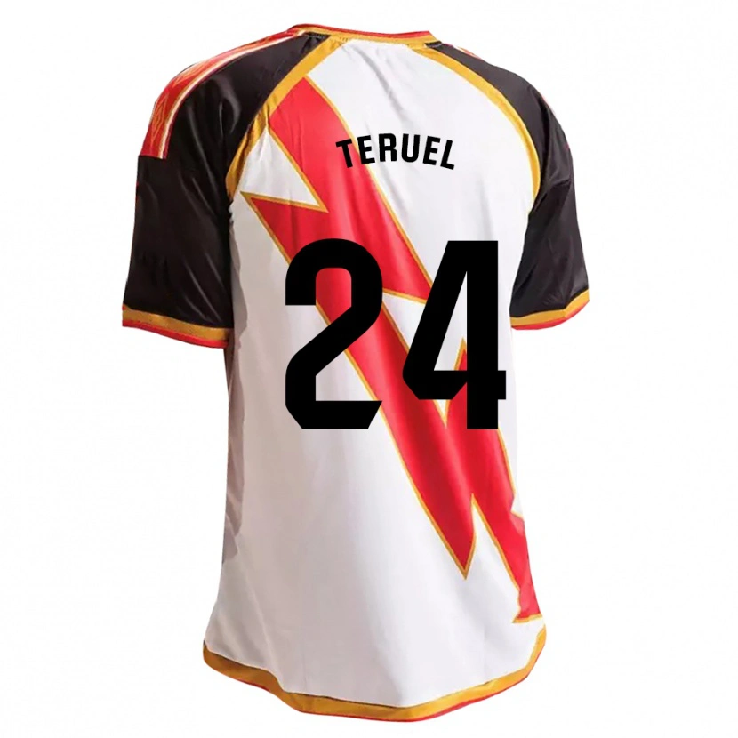 Danxen Donna Maglia Laura Teruel Montero #24 Nero Rosso Bianco Oro Kit Gara Home 2026/27 Maglietta