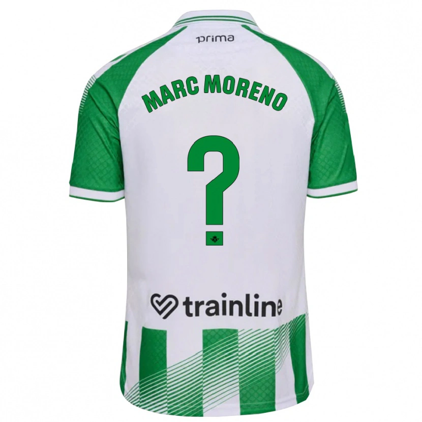 Danxen Donna Maglia Marc Moreno #0 Verde Chiaro Nero Bianco Kit Gara Home 2026/27 Maglietta