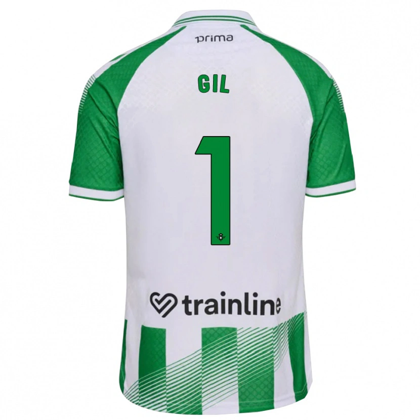 Danxen Donna Maglia Noelia Gil #1 Verde Chiaro Nero Bianco Kit Gara Home 2026/27 Maglietta