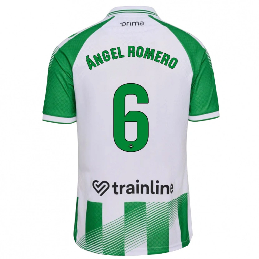 Danxen Donna Maglia Miguel Romero #6 Verde Chiaro Nero Bianco Kit Gara Home 2026/27 Maglietta
