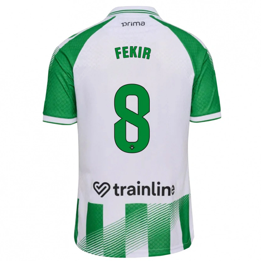 Danxen Donna Maglia Nabil Fekir #8 Verde Chiaro Nero Bianco Kit Gara Home 2026/27 Maglietta