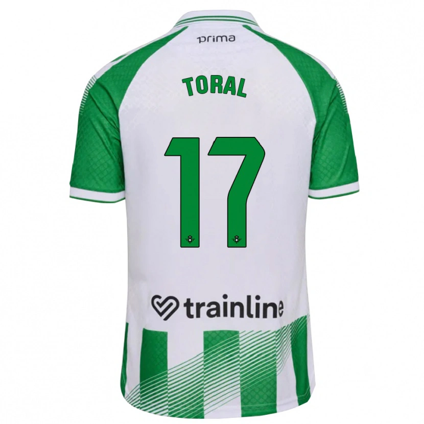 Danxen Donna Maglia Antonio Toral #17 Verde Chiaro Nero Bianco Kit Gara Home 2026/27 Maglietta
