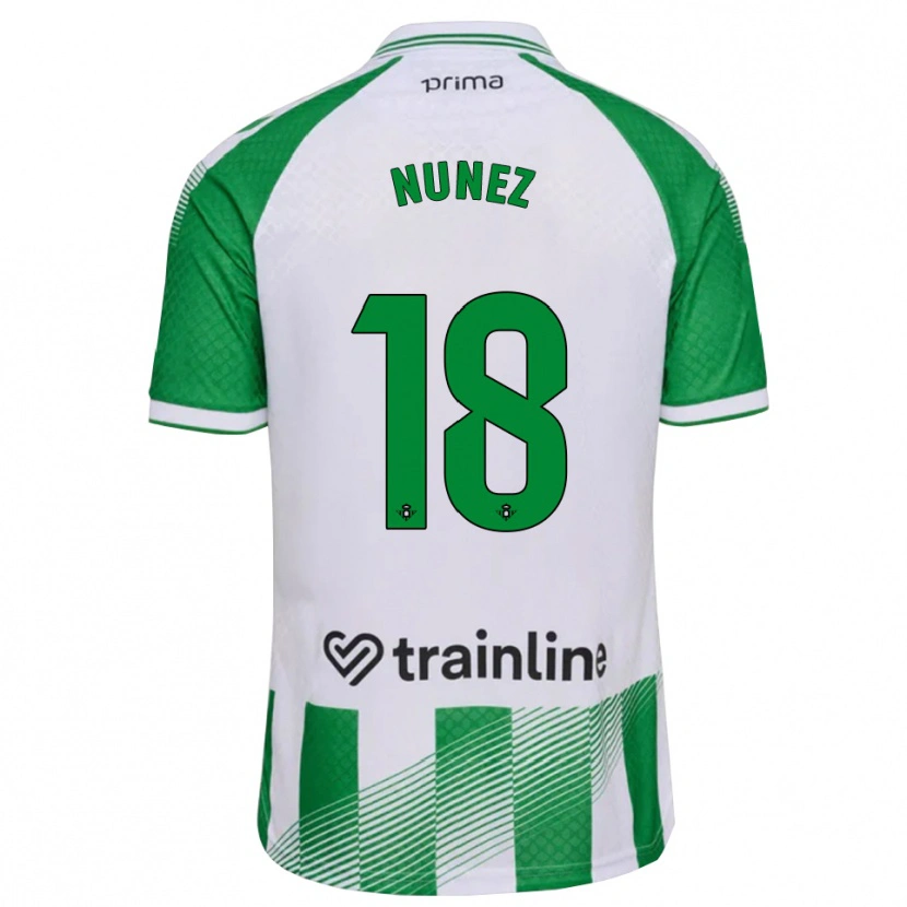 Danxen Donna Maglia Romina Núñez #18 Verde Chiaro Nero Bianco Kit Gara Home 2026/27 Maglietta