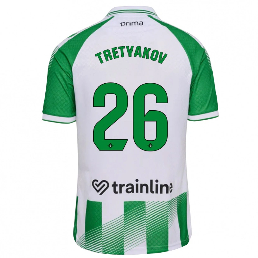 Danxen Donna Maglia Ivan Tretyakov #26 Verde Chiaro Nero Bianco Kit Gara Home 2026/27 Maglietta