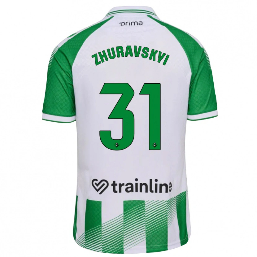 Danxen Donna Maglia Yan Zhuravskyi #31 Verde Chiaro Nero Bianco Kit Gara Home 2026/27 Maglietta