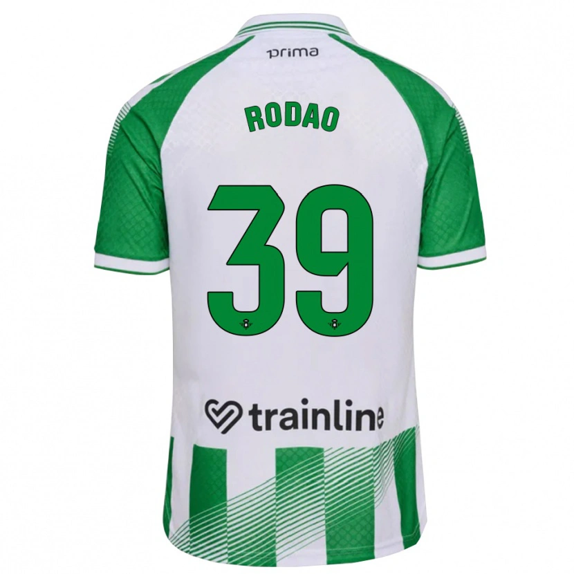 Danxen Donna Maglia Alba Rodao #39 Verde Chiaro Nero Bianco Kit Gara Home 2026/27 Maglietta