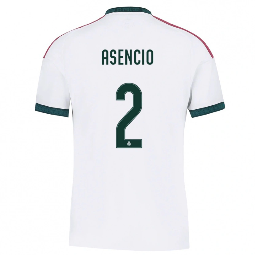 Danxen Donna Maglia Raúl Asencio #2 Verde Scuro Bianco Rosso Kit Gara Home 2026/27 Maglietta