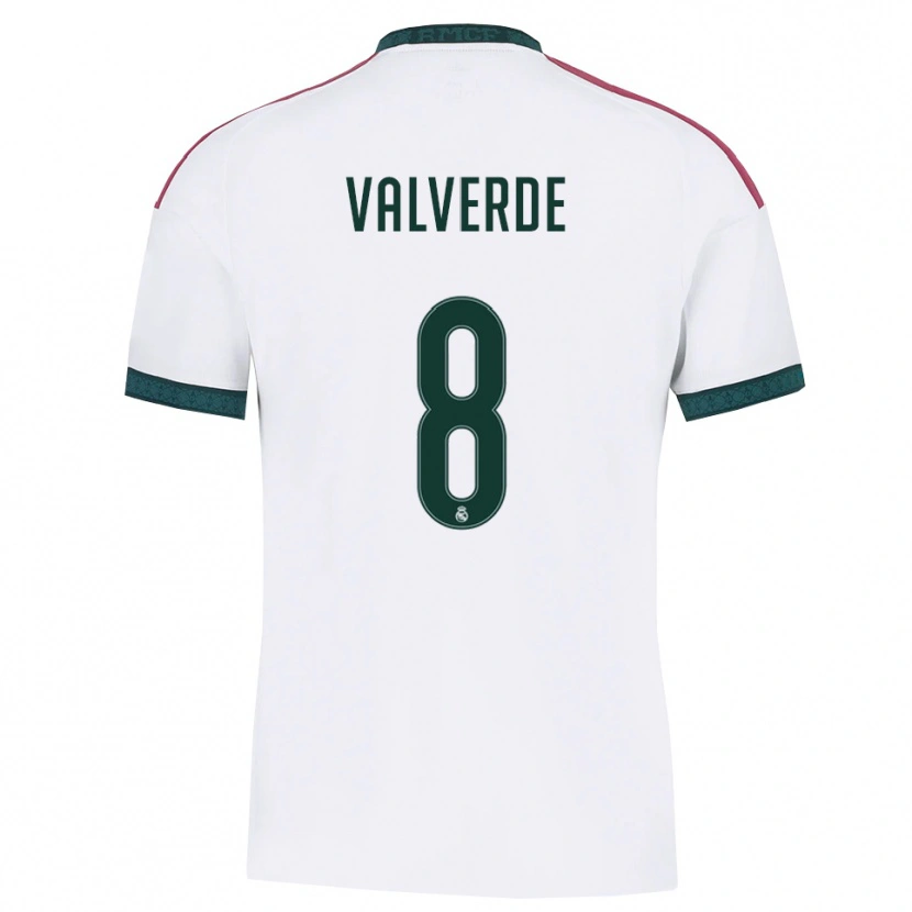 Danxen Donna Maglia Federico Valverde #8 Verde Scuro Bianco Rosso Kit Gara Home 2026/27 Maglietta