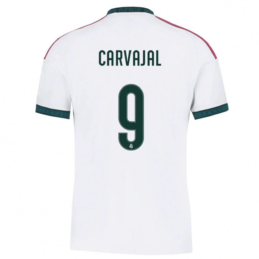 Danxen Donna Maglia Ángel Carvajal #9 Verde Scuro Bianco Rosso Kit Gara Home 2026/27 Maglietta