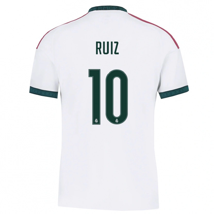 Danxen Donna Maglia Alberto Ruiz #10 Verde Scuro Bianco Rosso Kit Gara Home 2026/27 Maglietta