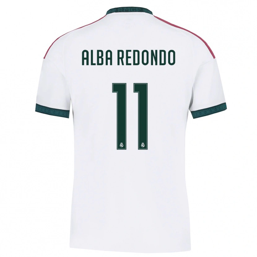 Danxen Donna Maglia Alba Redondo #11 Verde Scuro Bianco Rosso Kit Gara Home 2026/27 Maglietta