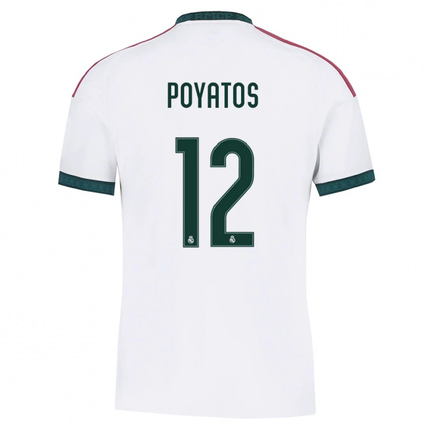 Danxen Donna Maglia Marco Poyatos #12 Verde Scuro Bianco Rosso Kit Gara Home 2026/27 Maglietta
