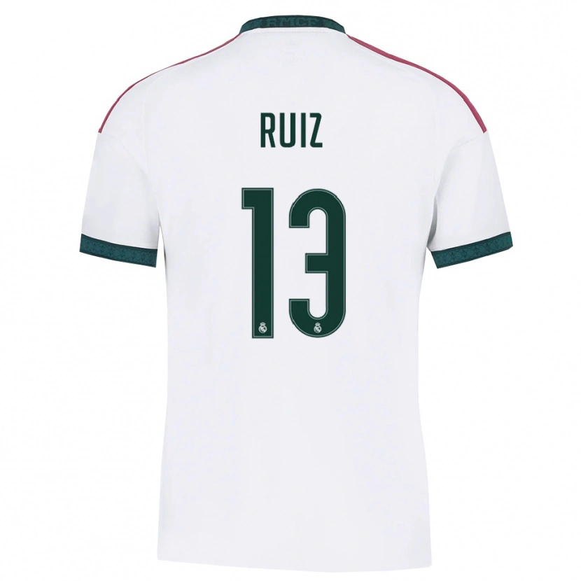 Danxen Donna Maglia Guillermo Ruiz #13 Verde Scuro Bianco Rosso Kit Gara Home 2026/27 Maglietta